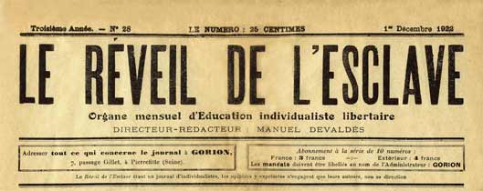 journal Le Réveil de l'Esclave