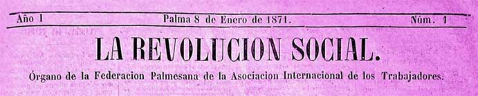 journal " la Revolucion Social" à Palma