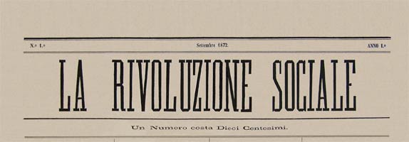 Diario italiano La rivoluzione sociales