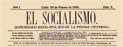 journal "El Socialismo"