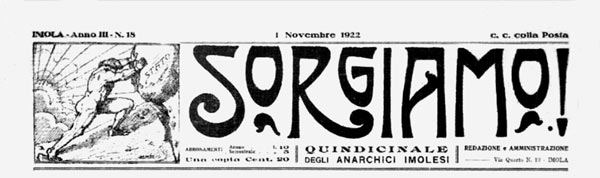journal Sorgiamo 1922