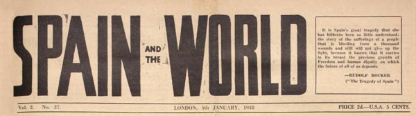 journal Spain in the World n27 de 1938