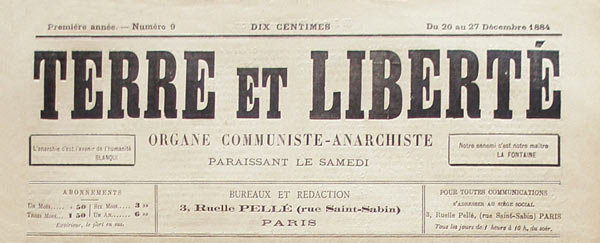 journal "Terre et Liberté"