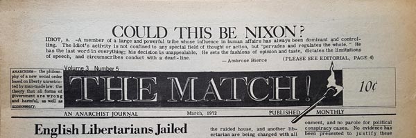 journal "The Match" de mars 1972