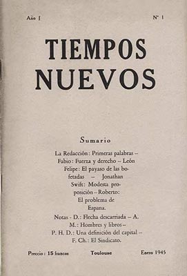 revue "Tiempos nuevos" à Toulouse