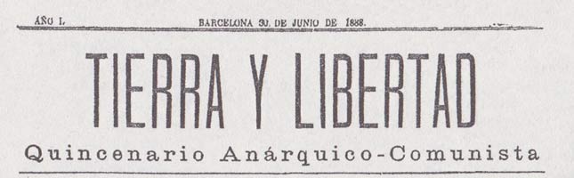 periódico "Tierra y libertad"