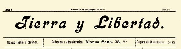 periódico "Tierra y Libertad" 1904