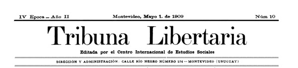 journal Tribuna Libertaria n10 de 1909