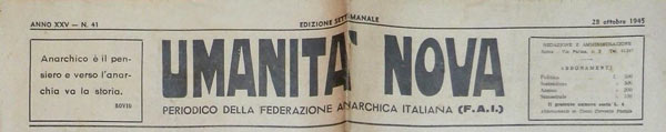 journal "Umanità Nova " 