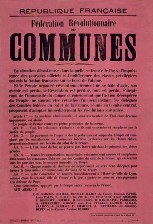 Affiche Commune de Lyon