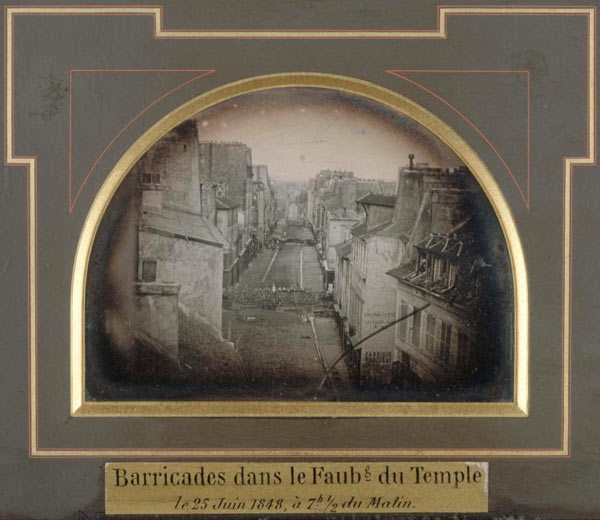 barricade du 25 juin 1848 rue St-Maur à Paris