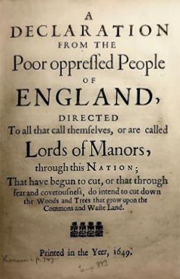 Déclaration des Diggers de 1649