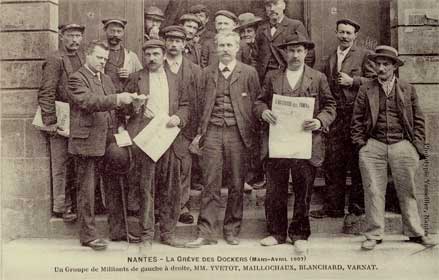 greve des dockers à nantes