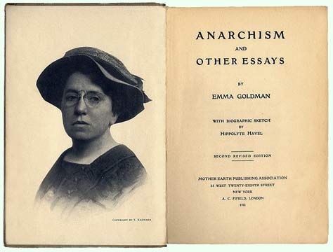 livre d'Emma Goldman : Anarchism