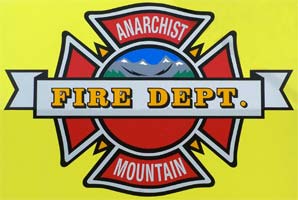 logo des pompiers d'Anarchist Mountain