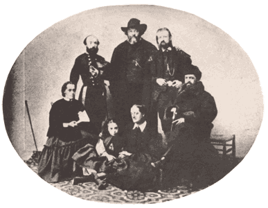 groupe à Naples en juin 1866