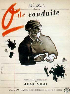 affiche de "Zéro de conduite" de Jean Vigo