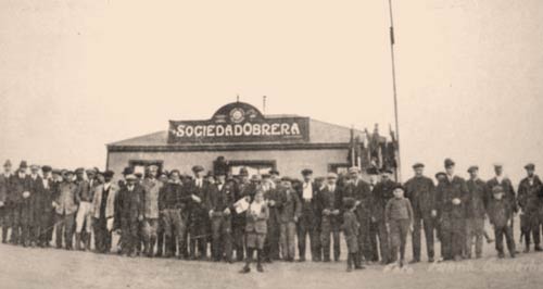 local de la Société ouvrière de Rio Gallegos en 1920