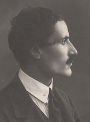 Carlo Molaschi de profil en 1924