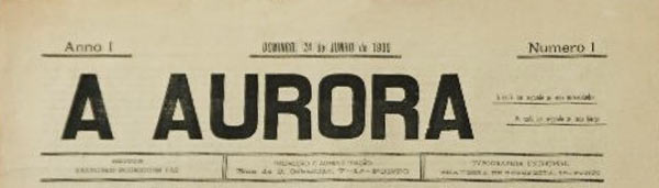 journa A Aurora n1 de 1900