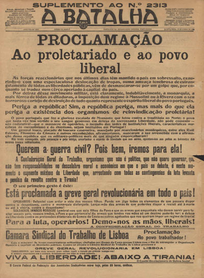 journal A Batalha du 17 juin 1926