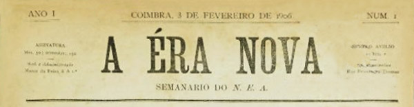 journal A Éra Nova n1 de 1906