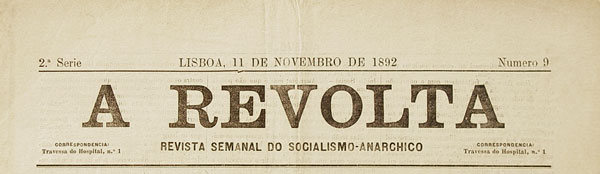 journal portugais "A Revolta" de 1889
