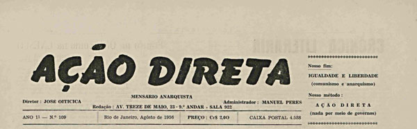 journal Ação Direta n109 de 1956