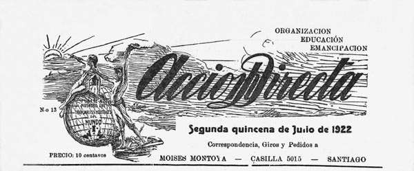 journal "Accion Directa" de 1922