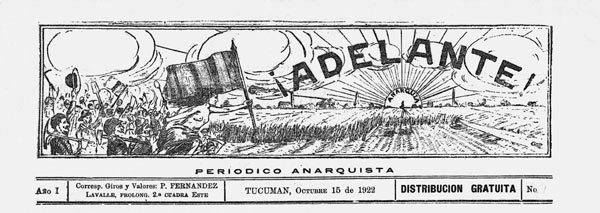 journal "Acelante!" n1 Tucuman 1922