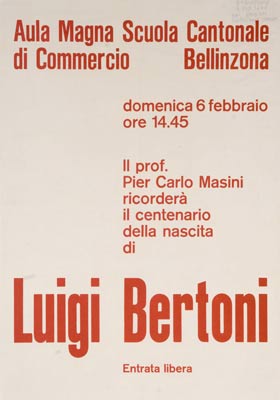 fiche centenaire de Luigi Bertoni