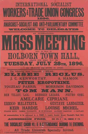affiche du meeting du 28 juillet 1896