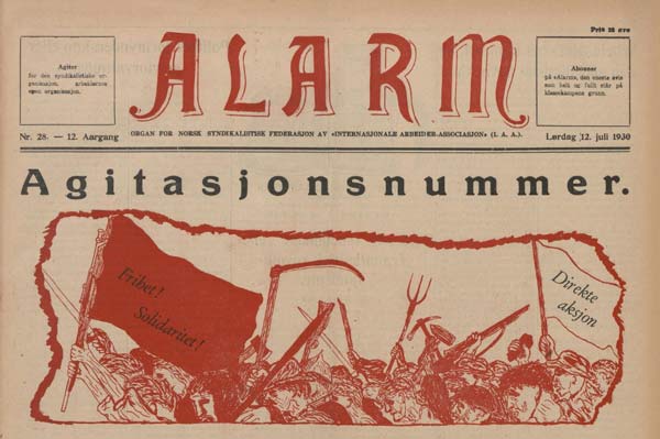 journal norvégien Alarm n° 28 de 1930