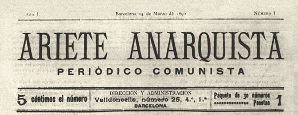 journal "Ariete anarquista"