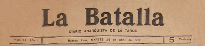 journal "La Batalla"