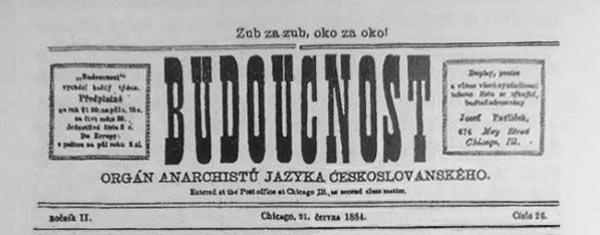 journal "Budoucnost" du 21 juin 1884