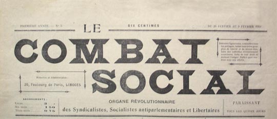 journal "Le Combat social"