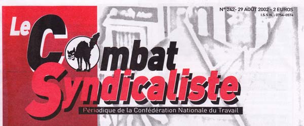 journal "Le Combat syndicaliste " en 2003