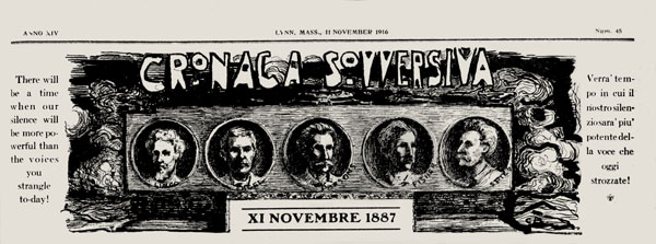 journal "Cronaca Sovversiva" n°45 du 11 novembre 1916
