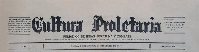 journal cultura proletaria 1937