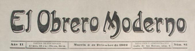 journal "El Obrero Moderno"