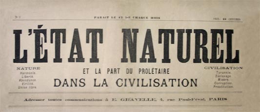 journal "L'Etant Naturel"
