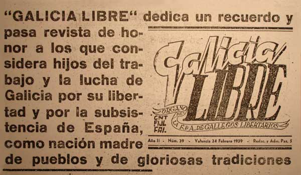 journal "Galicia Libre" n39 de 1939