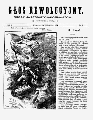 journal "Gloz Rewolucyjny n1 de 1906