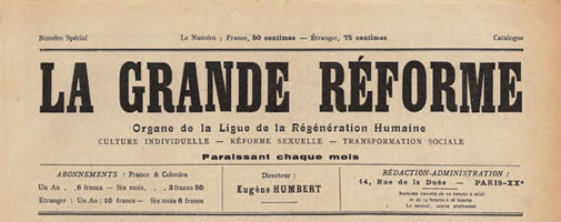 journal "La Grande Réforme"