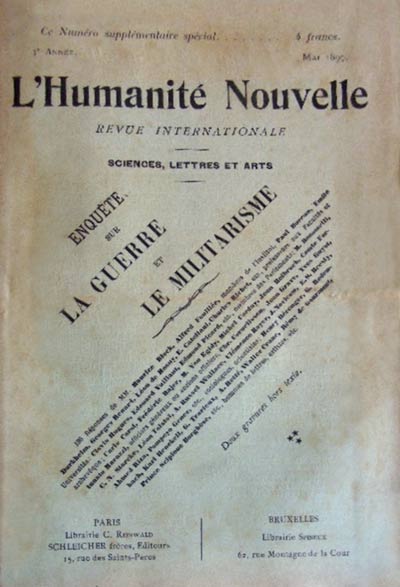 journal "L'Humanit&eacute; Nouvelle" 
