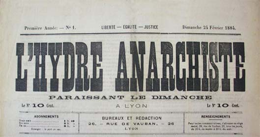 journal "L'Hydre anarchiste"