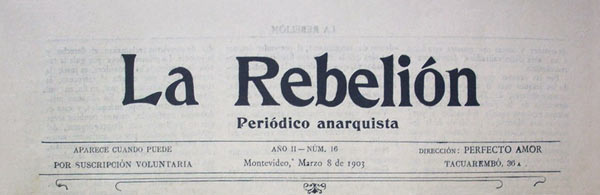 journal "La Rebelión" n16 de 1903