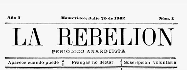 journal "La Rebelión" n° 1