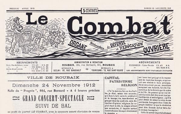 journal "Le Combar" n31 de novembre 1912